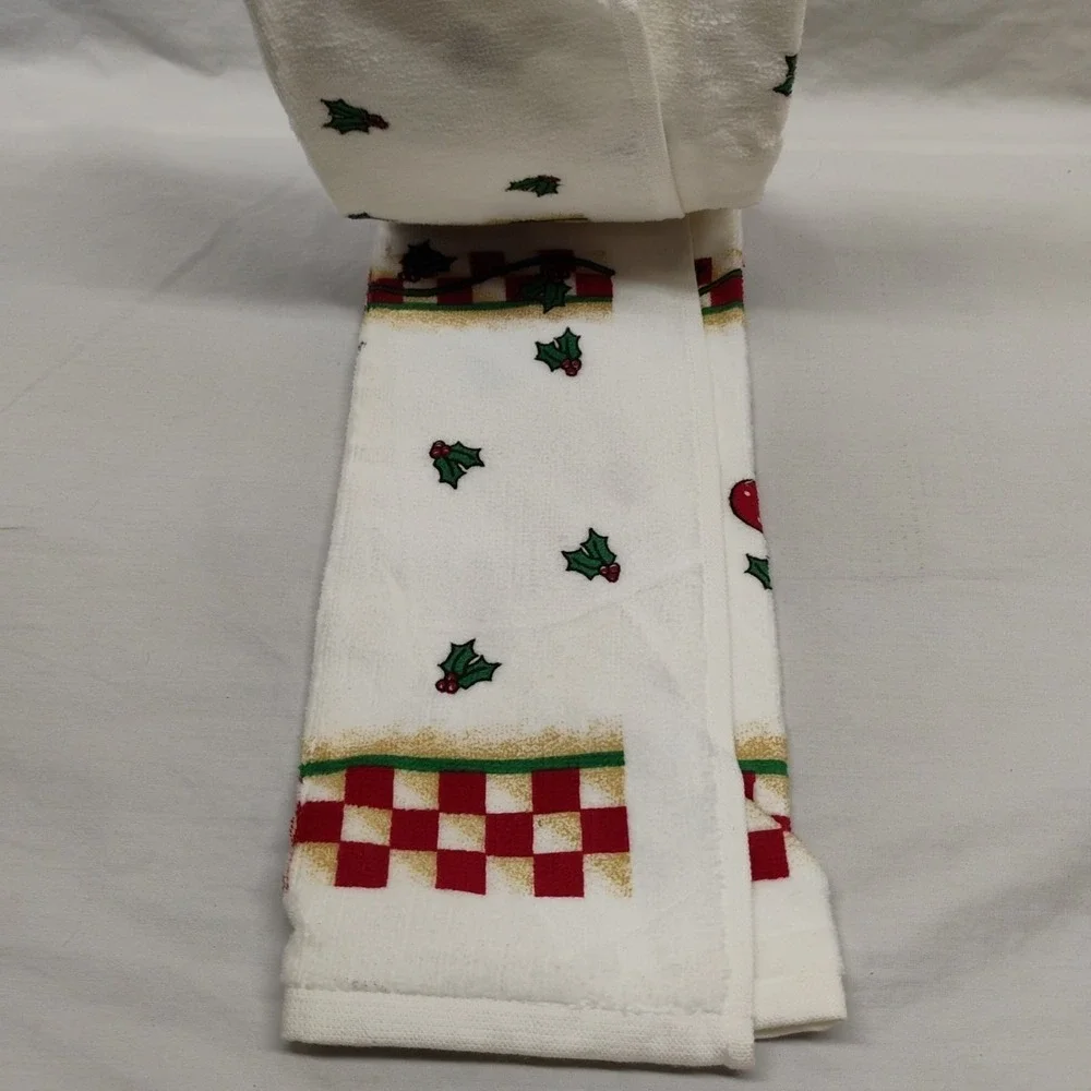 NWT Pillsbury Doughboy Warm‎ Greeting Christmas Oven Mitt & Hand Towel 1998